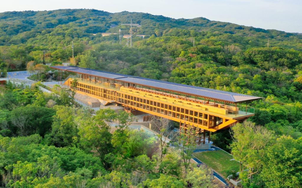 Awaji Island Wellness & Zen Retreat Zenbo Seinei meditation retreat designed by Shigeru Ban in Awaji Island nature