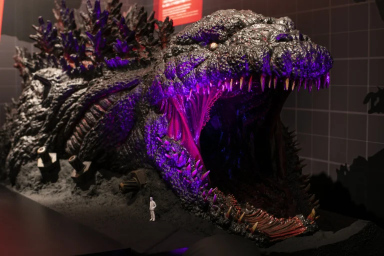 Kaiju showcase figure inside Godzilla Museum at Nijigen no Mori Awajishima
